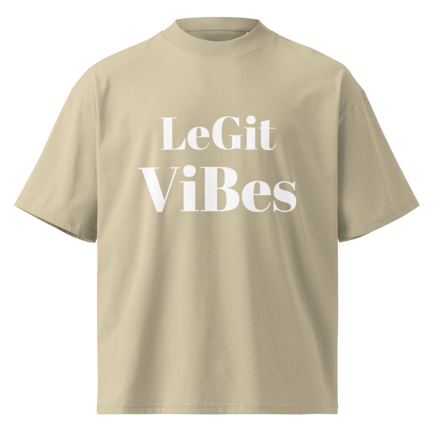 Legit Vibes oversized high neck t-shirt - Edukated Threads