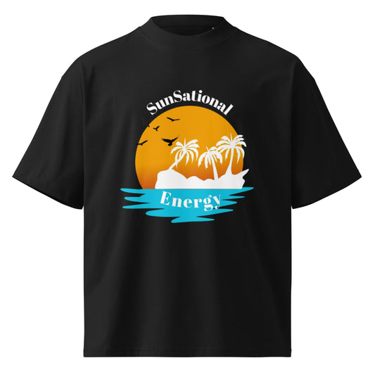 Sunsational oversized high neck t-shirt - Edukated Threads