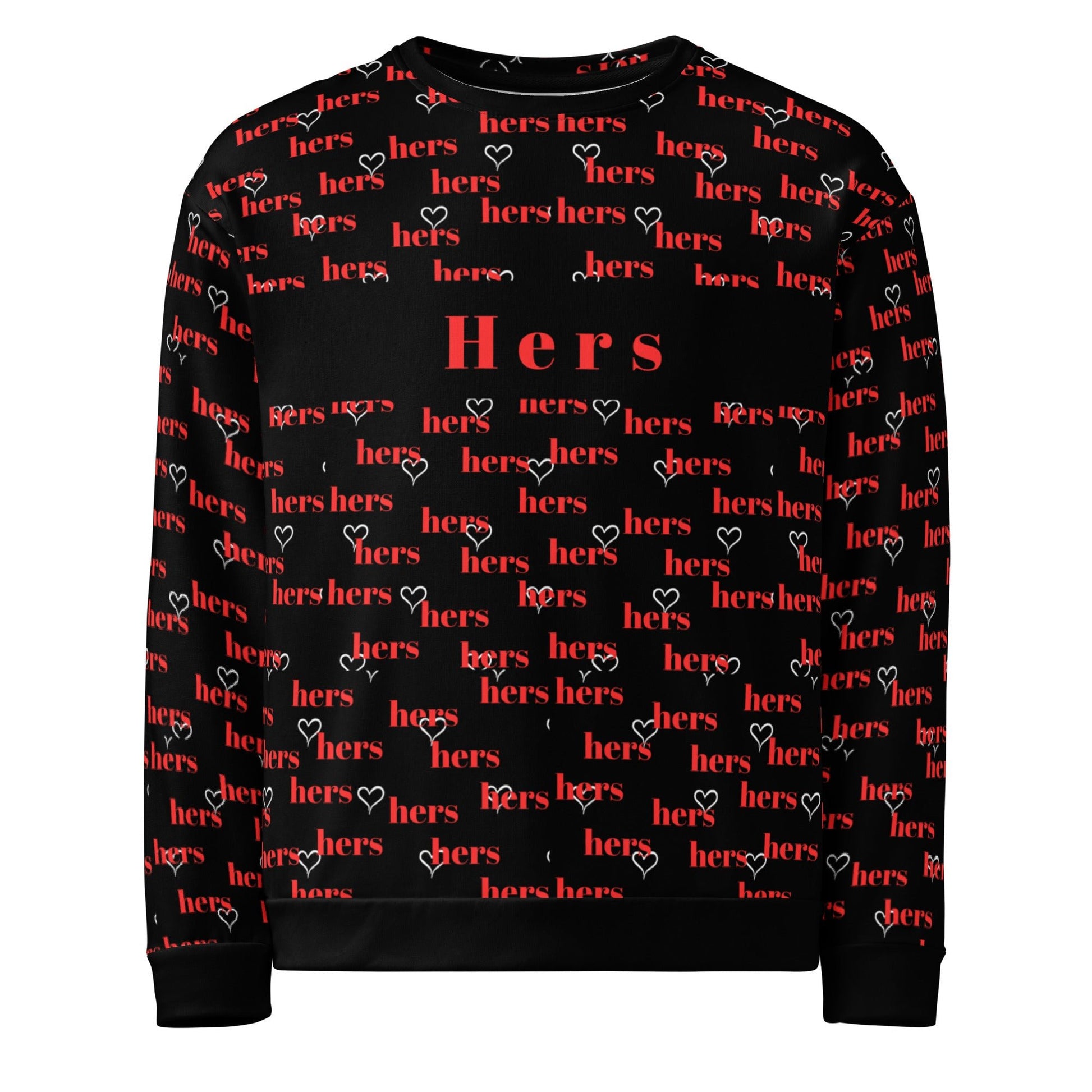 "Hers" Valentine Sweatshirt - Edukated Threads