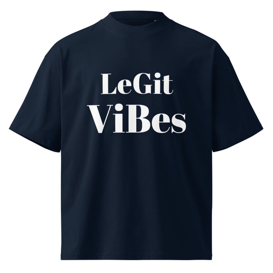 Legit Vibes oversized high neck t-shirt - Edukated Threads